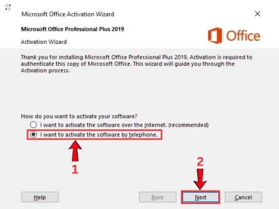 Telephone Activation Option